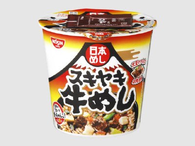 日清　日本めし　スキヤキ牛めし