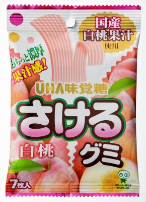 さけるグミ　白桃