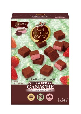 バンホーテンココアでつくる　つぶつぶイチゴノの生チョコキット