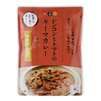 レンコンとトマトのキーマカレー