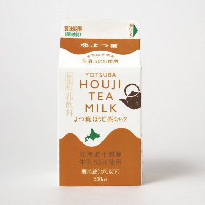 YOTSUBA HOUJI TEA MILK よつ葉ほうじ茶ミルク500ml