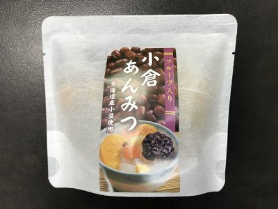 フルーツ入り小倉あんみつ
