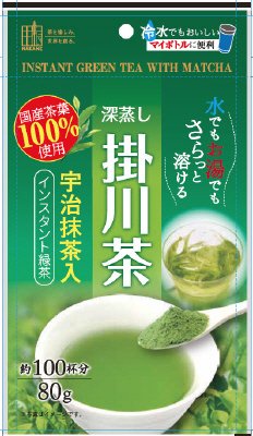 宇治抹茶入り掛川茶インスタント緑茶