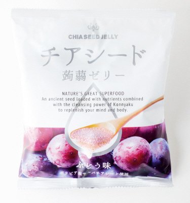 チアシード蒟蒻ゼリー　ぶどう味