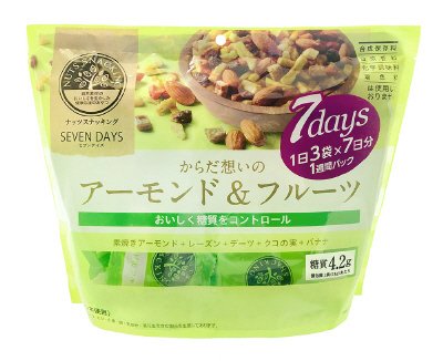 ナッツスナッキング　７Ｄアーモンド＆フルーツ
