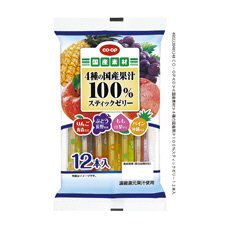 ４種の国産果汁１００％スティックゼリー