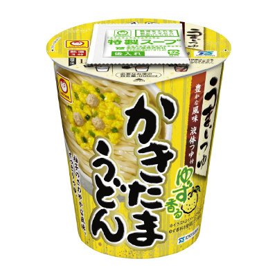うまいつゆ　ゆず香るかきたまうどん