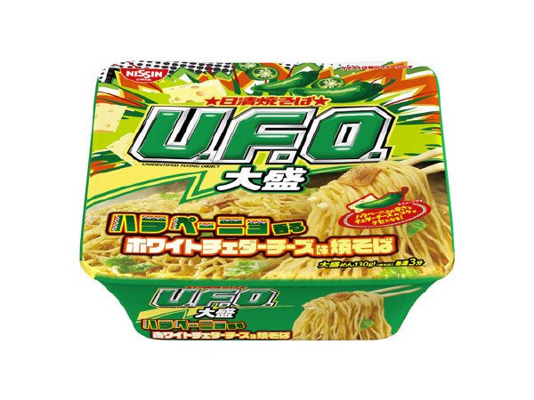 日清焼そばＵ．Ｆ．Ｏ．大盛　ハラペーニョ香るホワイトチェダーチーズ味焼そば