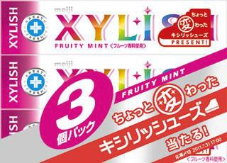 キシリッシュガムフルーティミント３個パック