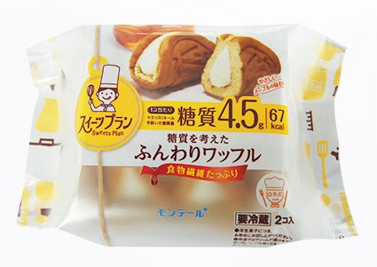 糖質を考えたふんわりワッフル