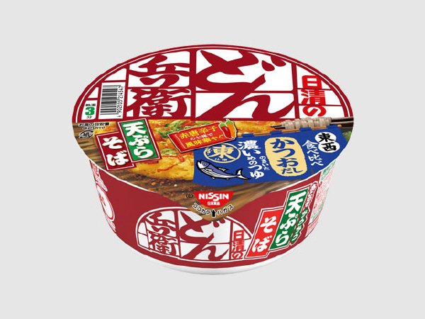 日清のどん兵衛　天ぷらそば　食べ比べ東