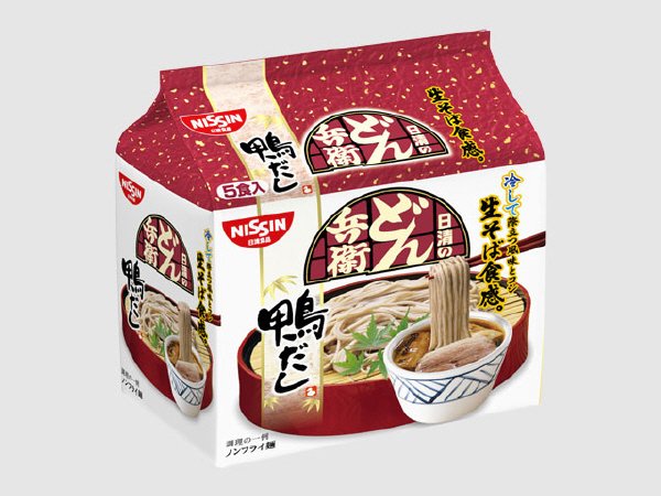 日清のどん兵衛　生そば食感　鴨だし　５食パック