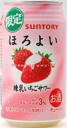 サントリーチューハイほろよい＜練乳いちごサワー＞
