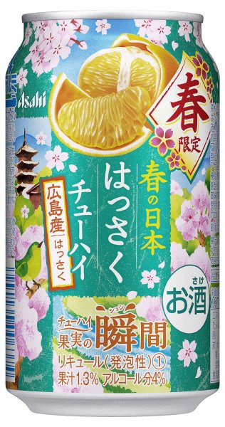果実の瞬間　春の日本　はっさくチューハイ