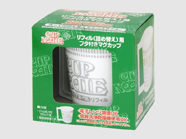 カップヌードル　リフィル用フタ付マグカップ