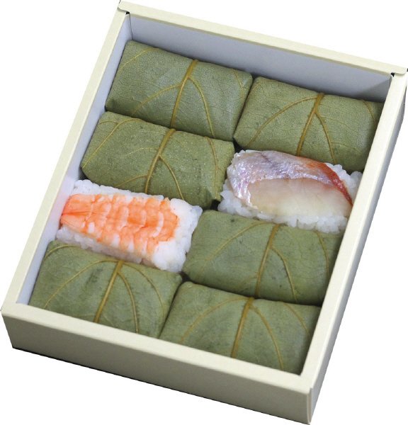 柿の葉すし8個入（金目鯛・えび）