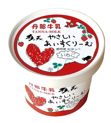 丹那牛乳やさしいあいすくりーむ　いちご