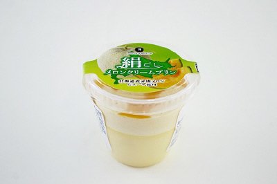 絹ごしメロンクリームプリン