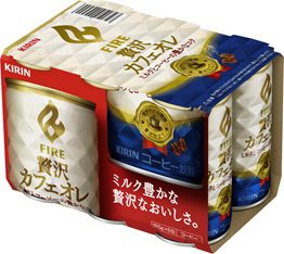 ファイア 贅沢カフェオレ 185g6缶パック