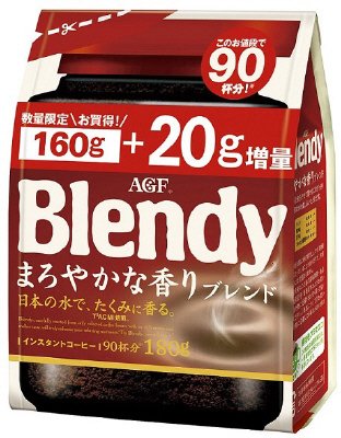 「ブレンディ」インスタントコーヒーまろやかな香りブレンド袋１６０＋２０ｇ