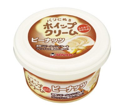 パンにぬるホイップクリーム　ピーナッツ