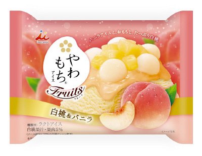 やわもちアイスＦｒｕｉｔｓ　白桃＆バニラ