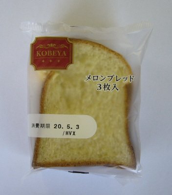 ＫＢＣメロンブレッド３枚入