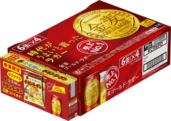 金麦ゴールド・ラガー６缶　チ金麦鍋ケース第一弾