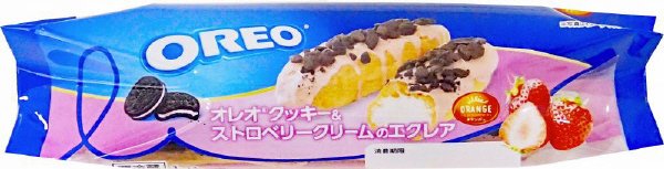 オレオクッキー＆ストロベリークリームのエクレア