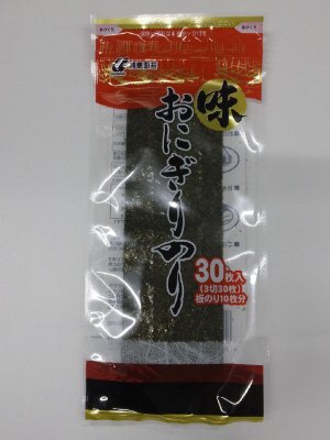 味おにぎりのり３切３０枚
