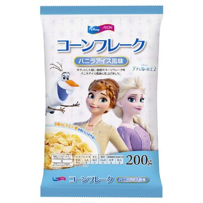 アナと雪の女王２　コーンフレーク　バニラアイス風味