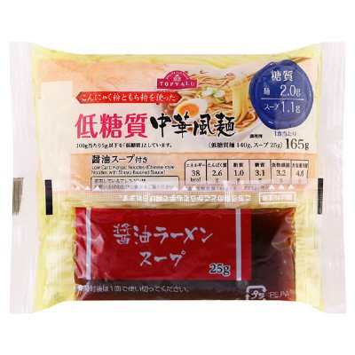 こんにゃく麺醤油ラーメン風