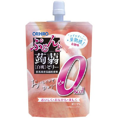 ぷるんと蒟蒻ゼリースタンディング　カロリーゼロ白桃