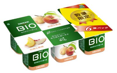 ダノンビオ　白桃＆黄桃