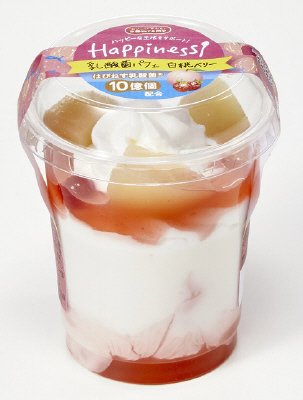 乳酸菌パフェ　白桃ベリー