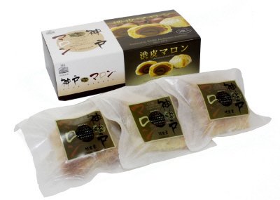 神戸マロン　渋皮栗３個入り