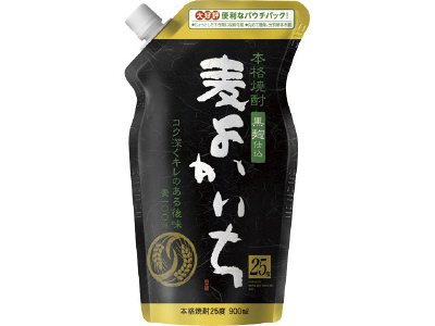 本格焼酎「よかいち」＜麦＞黒麹２５°９００ＭＬエコパウチ
