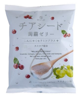 チアシード蒟蒻ゼリーこんにゃくセラミドプラス　マスカット味