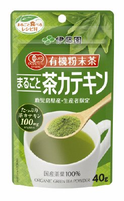有機粉末茶まるごと茶カテキ　ン
