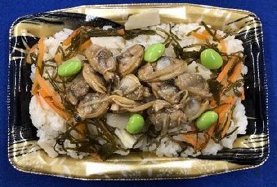 昆布だし香るあさりおこわ