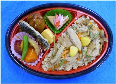 だし香る舞茸栗ごはん弁当