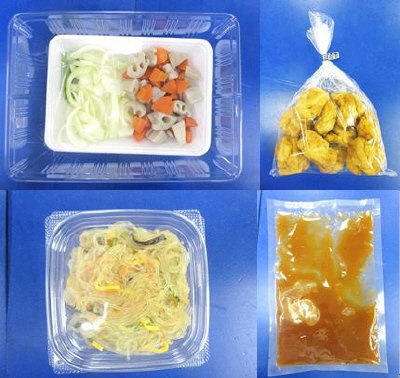 鶏唐揚げと根菜の中華炒め　ケチャップ風味　３人前