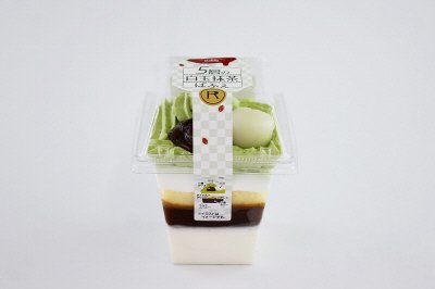 ５層の白玉抹茶ぱふぇ