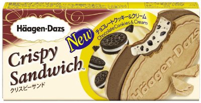 クリスピーサンド　チョコレートクッキー＆クリーム
