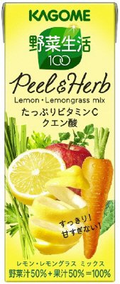 野菜生活１００ Ｐｅｅｌ＆Ｈｅｒｂ レモン・レモングラスミックス