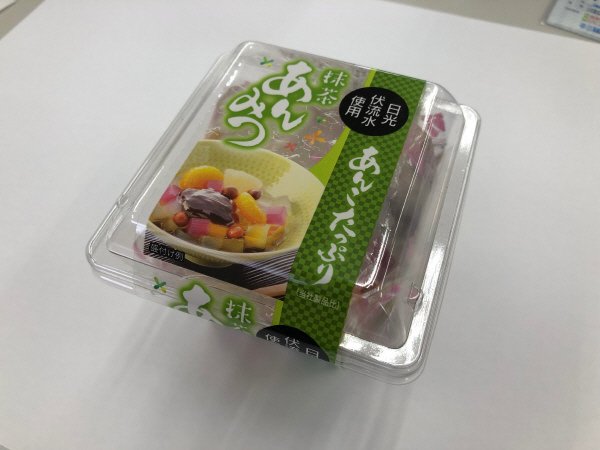 角カップあんみつ抹茶