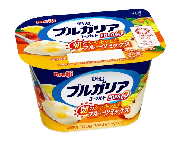 明治ブルガリアヨーグルト脂肪０朝のシャキッと！フルーツミックス