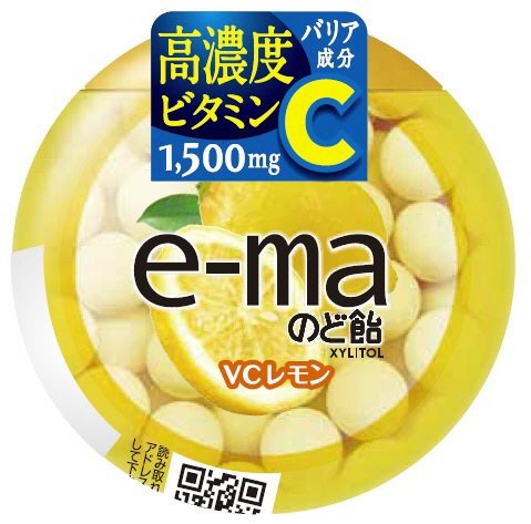 ｅ－ｍａのど飴容器　ＶＣレモン