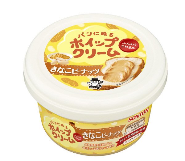 パンにぬるホイップクリーム　きなこピーナッツ