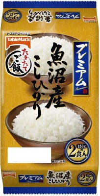 たきたてご飯　魚沼産こしひかり（分割）１５０ｇ　２食　Ｐ０３